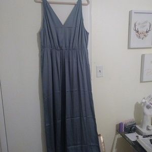 Grey blue Satin H&M Dress